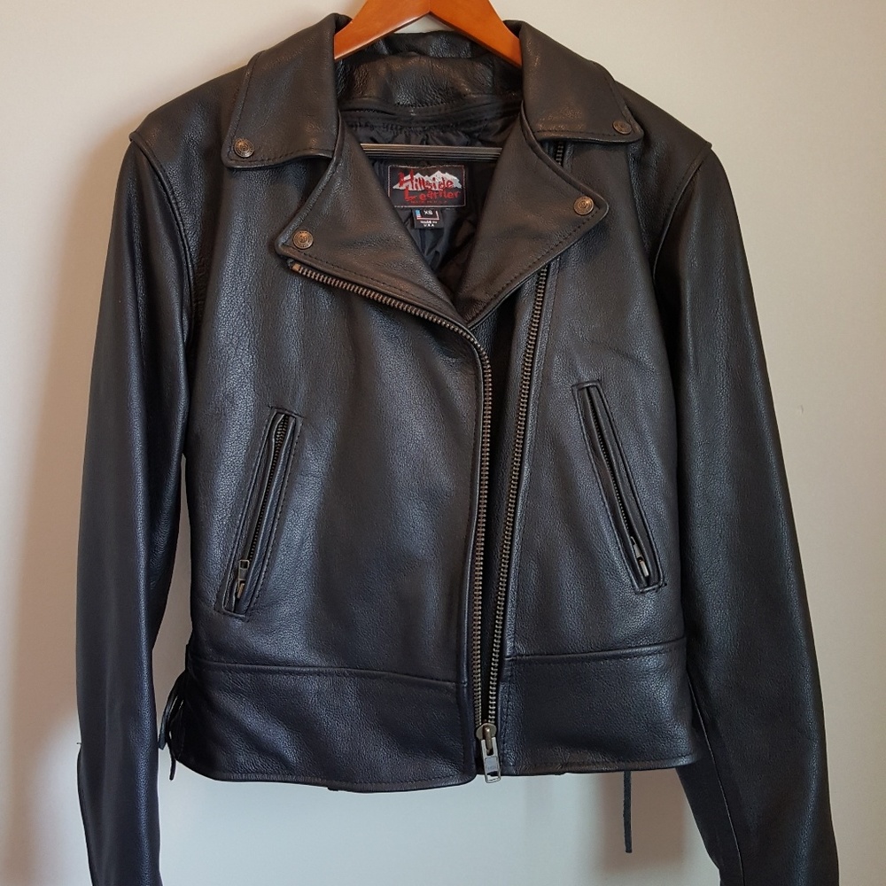 Hill side leather jacket